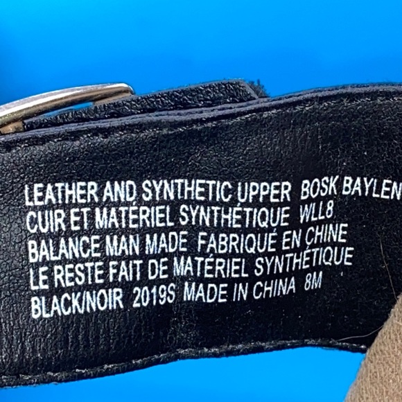 EARTH ORIGINS WOMEN BOSK BAYLEN BLACK LEATHER SLIDE SANDAL FLIP FLOP SIZE 8M - Picture 5 of 7